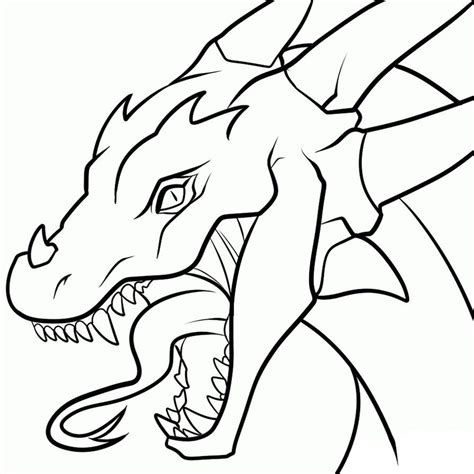 The dragon that i chose to illustrate is a dragon of earth, it is a voracious beast, very agile on the ready the sketch, i started by illustrating the eye, i did the drawing taking the side of the dragon. Drawings Of Dragons Heads | Easy dragon drawings, Easy animal drawings, Cool easy drawings
