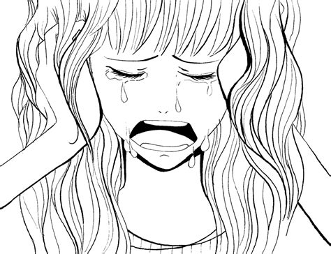 How do you draw an anime? Girl Crying Drawing at GetDrawings | Free download