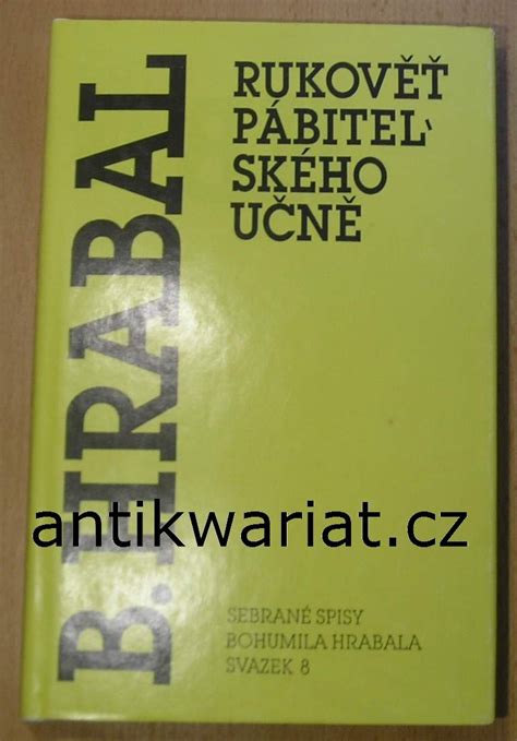 Pri nákupe nad 49 € máte poštovné zadarmo. Rukověť pábitelského učně - Bohumil Hrabal | Databáze knih