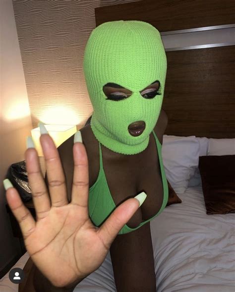 The best quality ski mask you can get in solid colors💓 amazing shape and stitching!! TheLightUpMask.com - Ski mask | Thug girl, Gangster girl ...