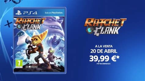 Esta vez, el entretenimiento puede ser jugado por un solo jugador o por dos jugadores. Ratchet & Clank PS4 - Anuncio TV España 2 - YouTube