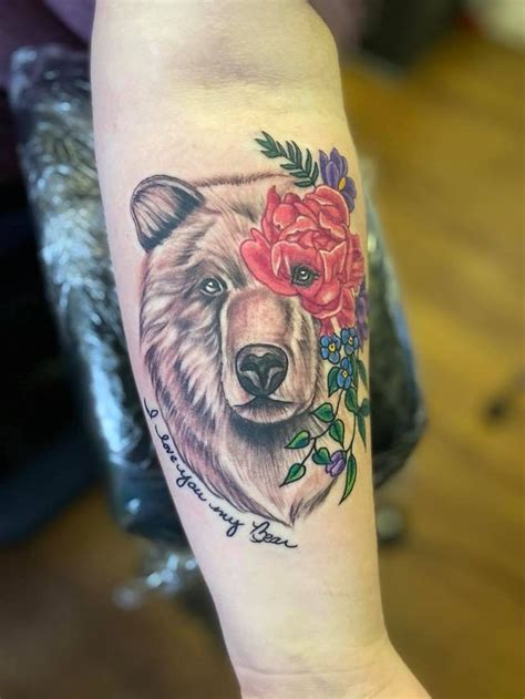 Maybe you would like to learn more about one of these? Feminine Bear Tattoo | Tattoos, Bear tattoo, New tattoos