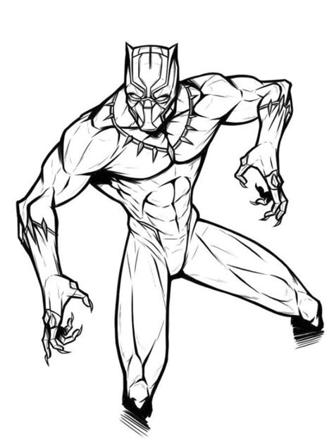 This hero is called t'challa, who, after his father's death, the king of wakanda, go back to his isolated and technologically advanced african country. Get This Black Panther Coloring Pages clw3