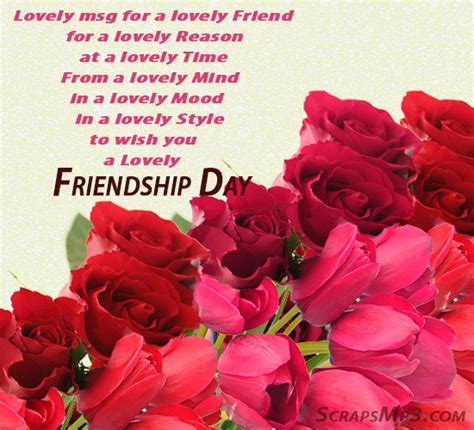Some people send each other cards and greetings online. Friendship Day Greeting