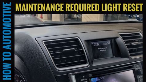 Sit inside the highlander and close the door. How to Reset the Maintenance Required Light on a 2013 ...