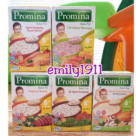 10 rekomendasi bubur bayi instan terbaik. Promina bubur 6+bulan / bubur tim / cereal 8+ bulan / 9 ...