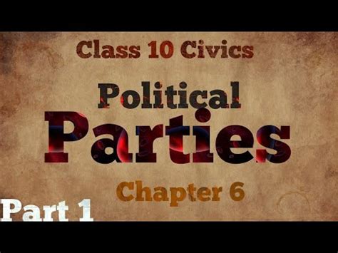 Political parties in india face a lot of challenges. Political Parties class 10 cbse,Part 1,Chapter 6, Smart ...