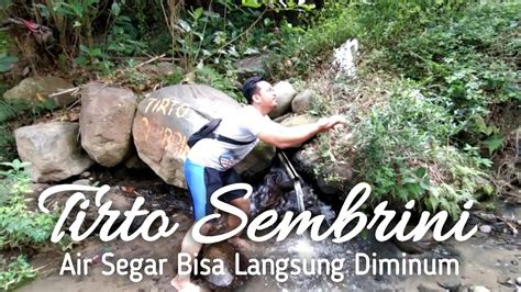 Air terjun utama yaitu setinggi ±30 meter dengan debit air yang cukup besar, sedangkan air terjun yang satunya memiliki tinggi ±50 meter tetapi debit air nya. WISATA ALAMI TIRTO SEMBRINI - YouTube