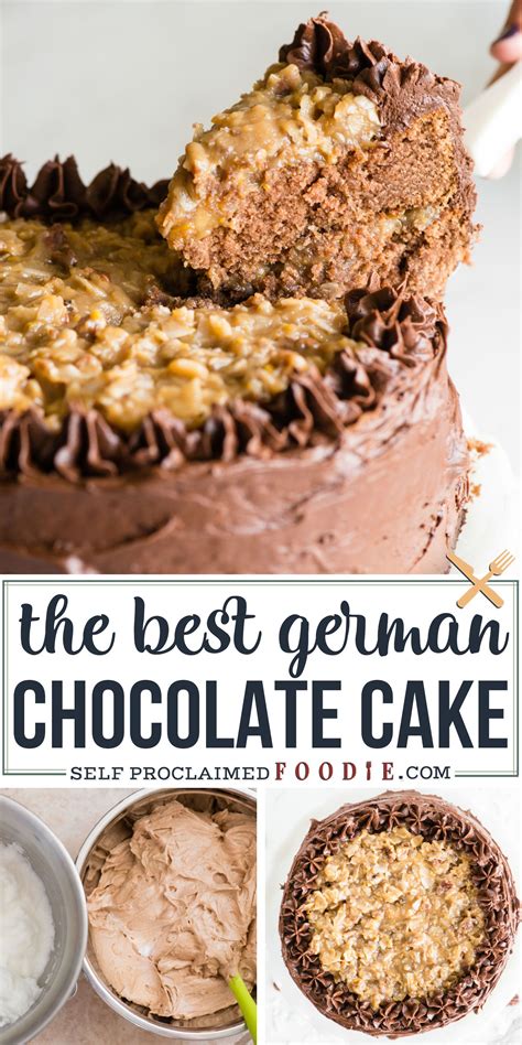 Real german chocolate cake made with sweet baker's chocolate, tangy buttermilk and filled with rich coconut pecan filling. Pin on Cakes - Cake Recipes