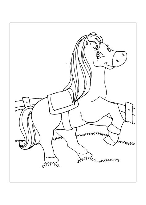 Desenhos para colorir e imprimir. Desenhos para imprimir e colorir de Cavalos