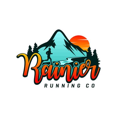 ✓ free for commercial use ✓ high quality images. Logo Design Running On The Mountain Template for Free ...