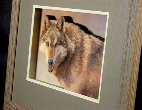 How tall is wartter wood framed wall art? Wolf in Barnwood Framed Art Wildlife Art Wolf Rustic ...