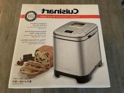 The fifth menu option makes bread recipes that contain lots of sugar, fat or protein. NEW Cuisinart CBK-110P1 Compact Automatic Bread Maker Stainless