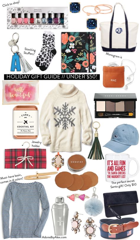 And whether these gifts are complements to a bigger present or are the star of. Holiday Gift Guide 2015 // Under $50 | Gifts, Holiday gift ...