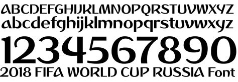 font fifa world cup 2018
