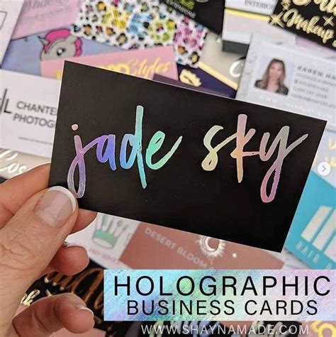 You only get one opportunity at a great first impression, so make it count. Holographic Foil Business Cards | 1000 in 2020 | Foil ...