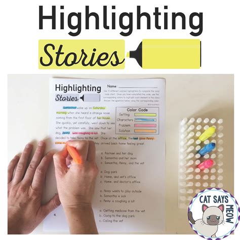 Highlighting Stories: Identifying Setting, Characters, etc. | Story ...