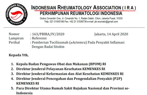 Another main issue relates to the model structure. IRA Position Statement Tocilizumab for Covid-19 ...