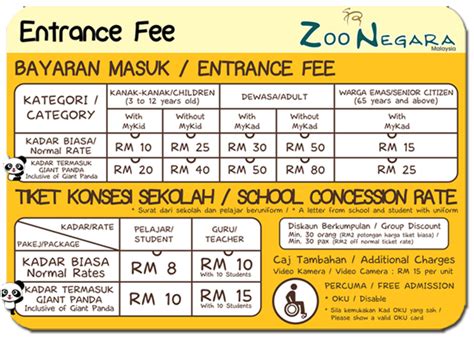 Harga tiket masuk zoo melaka archives blog anak perak. Harga Tiket Terkini Zoo Negara Untuk Pelajar Sekolah