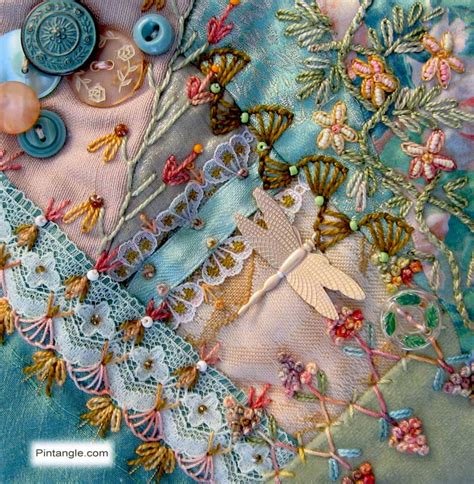 Patterns emphasize beaded edgings and trims, as opposed to heavy, solid beaded fabric motifs found in other beaded embroidery books. Crazy Quilt Block 99 Pattern and Hand Embroidery Details ...