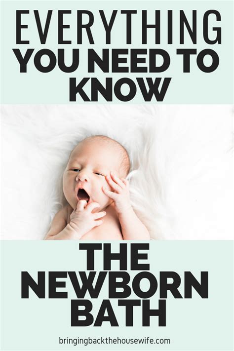 While most parents are worried about making the bath too hot, be sure you don't err in the other direction, since babies get cold easily. How to Bathe a Newborn - Bringing Back the Housewife ...