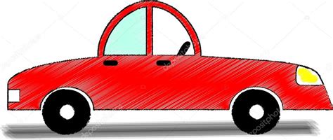 Mercedes gebruikt de iaa van volgende week om een concept voor te stellen van een compacte elektrische berline. tekening van rode auto — Stockvector © sanrgo.gmail.com ...