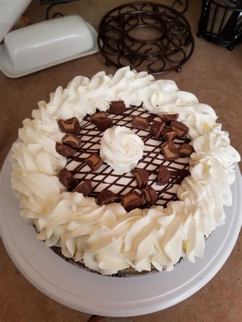 Posts may contain affiliate links. Homemade Chocolate Ganache Peanut Butter Mousse Pie : Baking