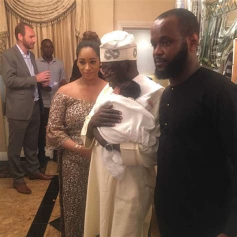 Penning a sweet note alongside the photo of her daughter on her instagram page, the beauty entrepreneur wrote; Photos from the naming ceremony of Seyi and Layal Tinubu's ...