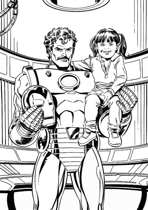 Another printable has him looking heavy with all the firearms in his shoulder and hands. Iron Man Coloring Pages - Birthday Printable