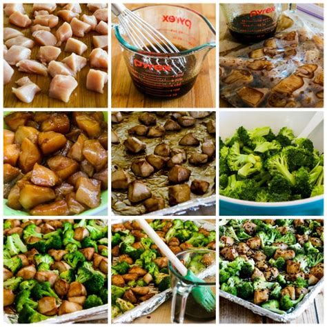While chicken is roasting, make teriyaki glaze: Sesame Chicken and Broccoli Sheet Pan Meal (Video) - Kalyn ...