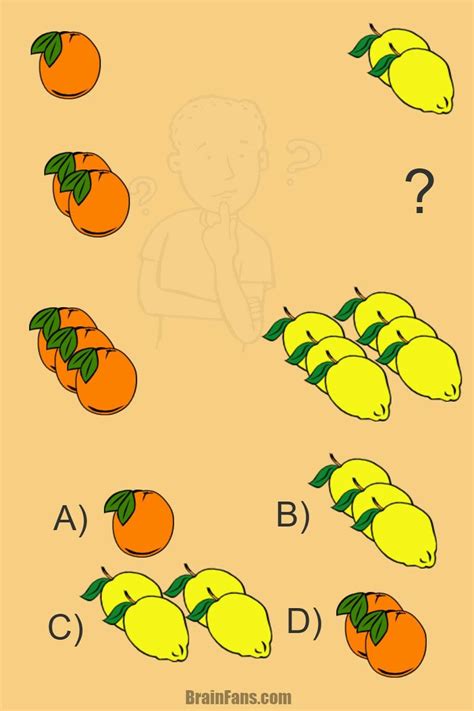 You work in a factory that boxes apples and oranges to ship around the world. Épinglé par Brain Fans sur Picture Logic Puzzles