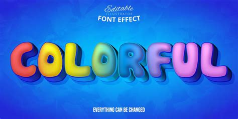 Maybe you would like to learn more about one of these? Colorful Bubble Letter Font Effect - Download Free Vectors ...