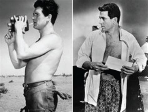 The 1940s saw a rise in shirtless shots of such handsome stars as tyrone power, guy madison, sterling hayden and victor mature; my new plaid pants: Good Morning, Gratuitous Rock Hudson