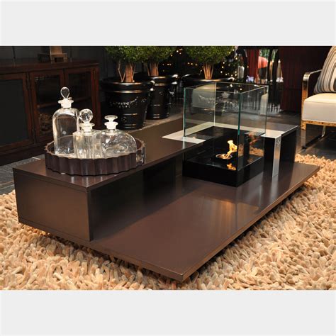 Concrete coffee tables are a great addition to any home because they offer both a simple and modern look and suit indoor and outdoor spaces. Level Coffee Table With Fireburner (Black Textured) - DecorPro - Touch of Modern