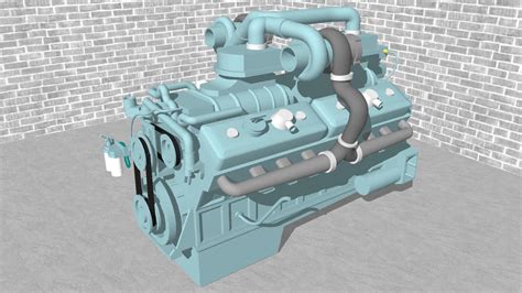 Will this 16v71 detroit diesel runaway or will we? V-16 Kit Bashed Detroit Diesel! | 3D Warehouse