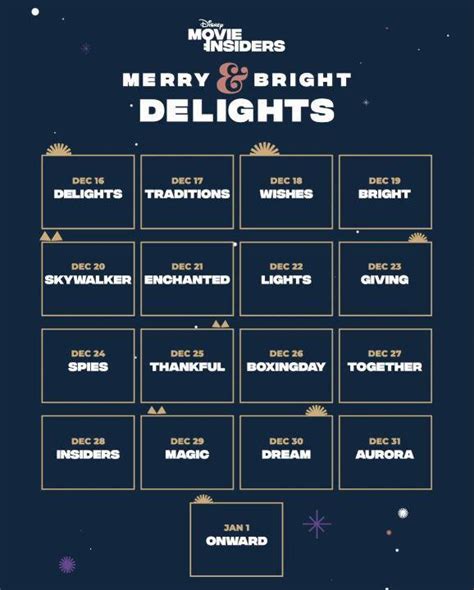 The official instagram for disney movie insiders. Disney Movie Insiders - Merry & Bright Delights Codes ...