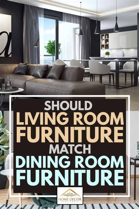 Ideally, you want a room to coordinate but not match. rooms that coordinate have varied textures, prints, materials, and tones that work together and appear balanced and cohesive. Should Living Room Furniture Match Dining Room Furniture ...