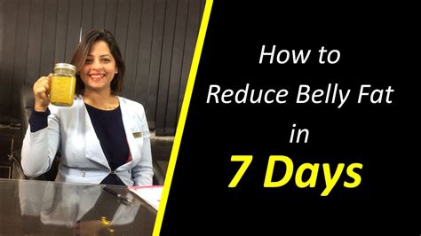 Maybe you would like to learn more about one of these? Reduce Belly Fat in 7 days! | By Dietitian Shreya - YouTube