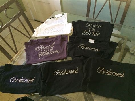 Design them yourself or get started from our bridesmaids templates. Our Projects — Getting DIY for the Wedding | Wedding shirts, Bridesmaid shirts