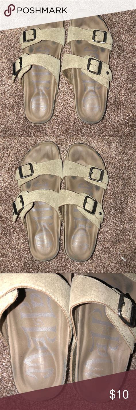 At work or at play, white sandals are the way to go. Birkenstock Knock off sandals! Super cute and super comfy ...