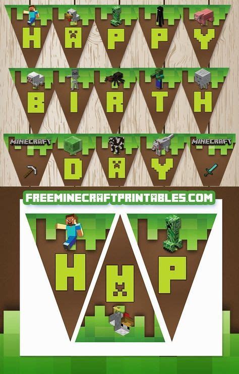 Make sure to grab my other free minecraft party printables: Free Minecraft Printables: Free Printable Minecraft Banner ...