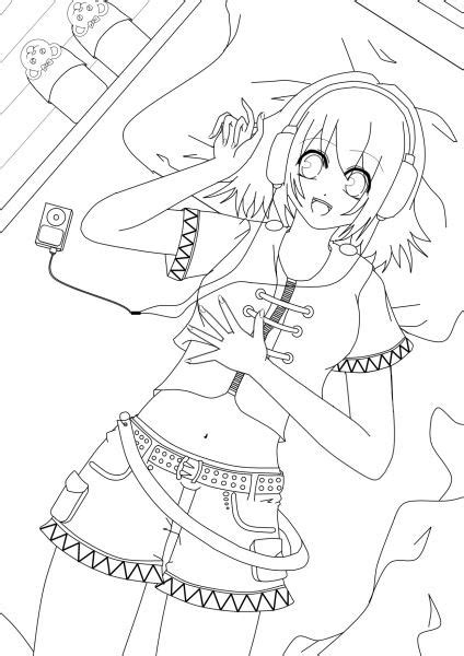 How to draw anime for beginners: Anime Girl Outline by EvaPainter on DeviantArt