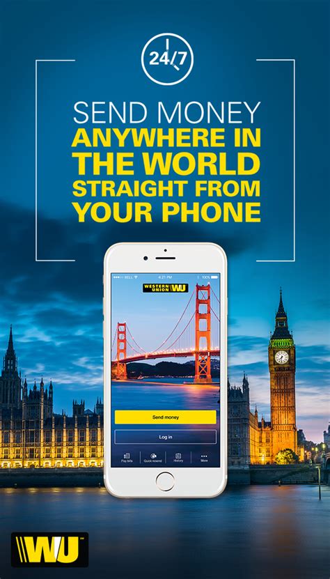 With the western union® app, you can send money around the world in minutes, wherever you are, any time. Put the power to send money around the world in your ...