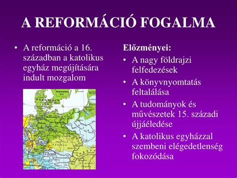 PPT - A REFORMÁCIÓ FOGALMA PowerPoint Presentation, free download - ID ...