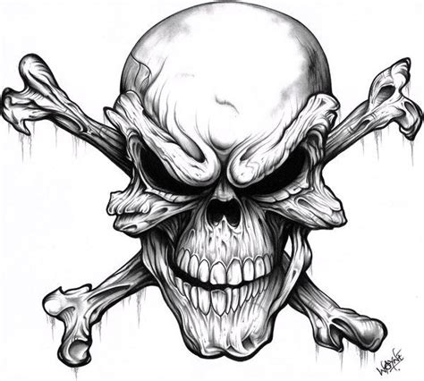 Powered by godaddy gocentral website builderwebsite builder bonehead by thorn64 on deviantART | Skull art drawing ...