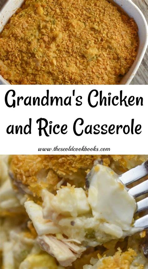 Check spelling or type a new query. Grandma's Chicken and Rice Casserole Recipe - These Old ...