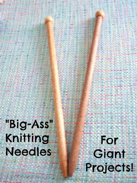 Crochet pattern designers like yourself are using the term crochet hook, so i'm really confused about this and would appreciate. BA Knitting needles giant needles size 50s 20 inches by ...