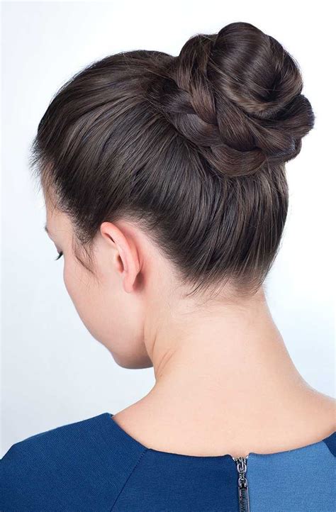 Tie your hair in a bun and cover it with a plastic cap. 5 Braided Buns - Learn How to do These Hairstyles | Hairdo ...