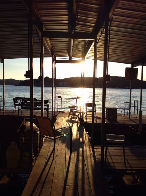 Party cove is easily found by passing under the grand glaize bridge at the 19 mile marker of the main channel, where us highway 54 crosses the lake in osage beach. Fishing Dock at Lake of the Ozarks | Lake life, Lake, Ozarks