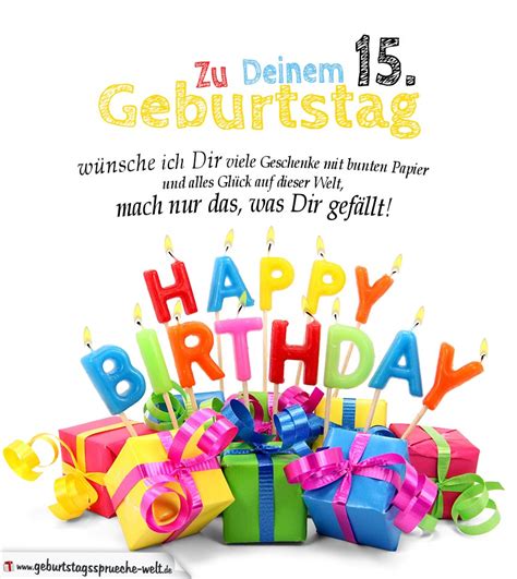 Maybe you would like to learn more about one of these? Geburtstagskarten zum Ausdrucken 15. Geburtstag ...